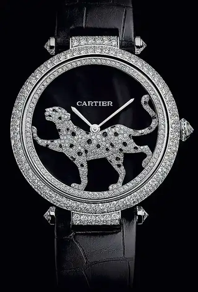 Mit Raubtier-Rotor: das Uhrenmodell Masse Secrète von Cartier