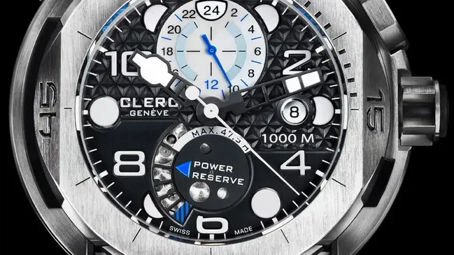 Die Hydroscaph Steel GMT von Clerc