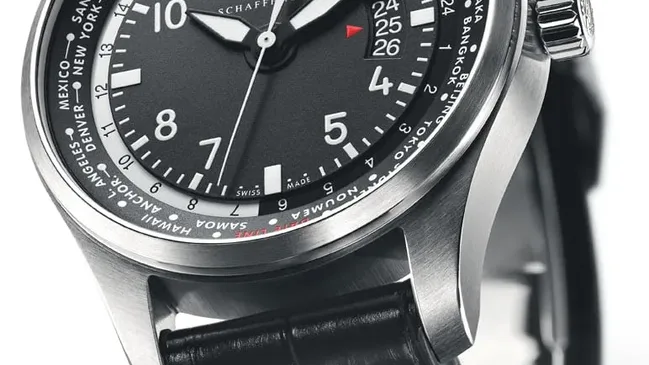 Cockpit-Blick: die IWC Fliegeruhr Worldtimer