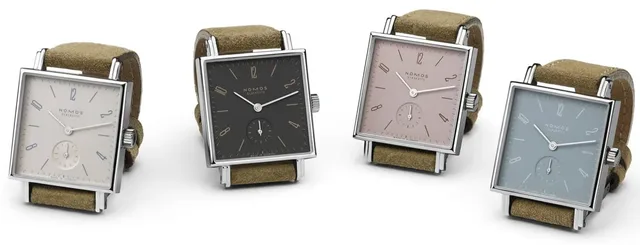 Tetra weltweiß, zartbitter, biskuit und himmelblau - das sind die neuen farbigen Varianten von Nomos