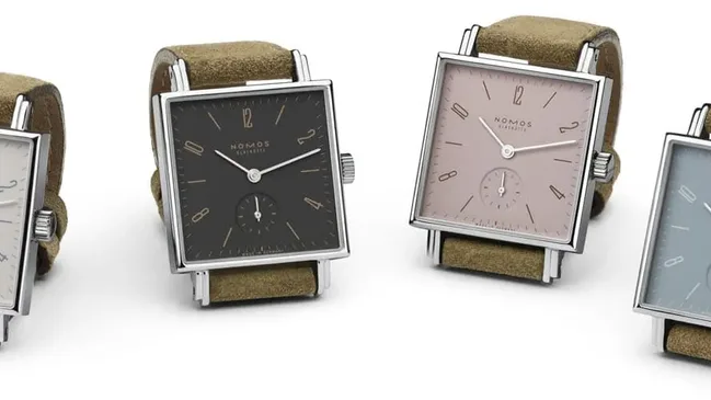 Tetra weltweiß, zartbitter, biskuit und himmelblau - das sind die neuen farbigen Varianten von Nomos