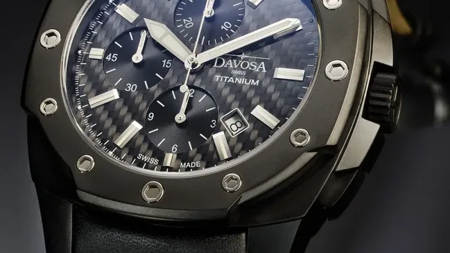 Neuer Chronograph von Davosa: der Black Titanium Limited Edition