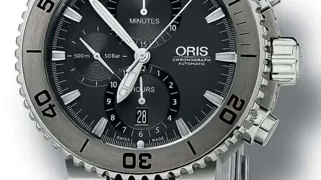 Ein echter Metaller: der Aquis Titan Chronograph von Oris