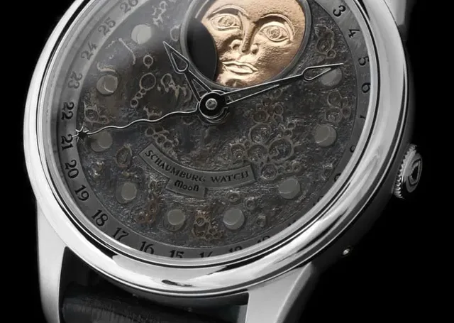 Mit handgravierter Mondlandschaft: die Moon Landscape von Schaumburg Watch