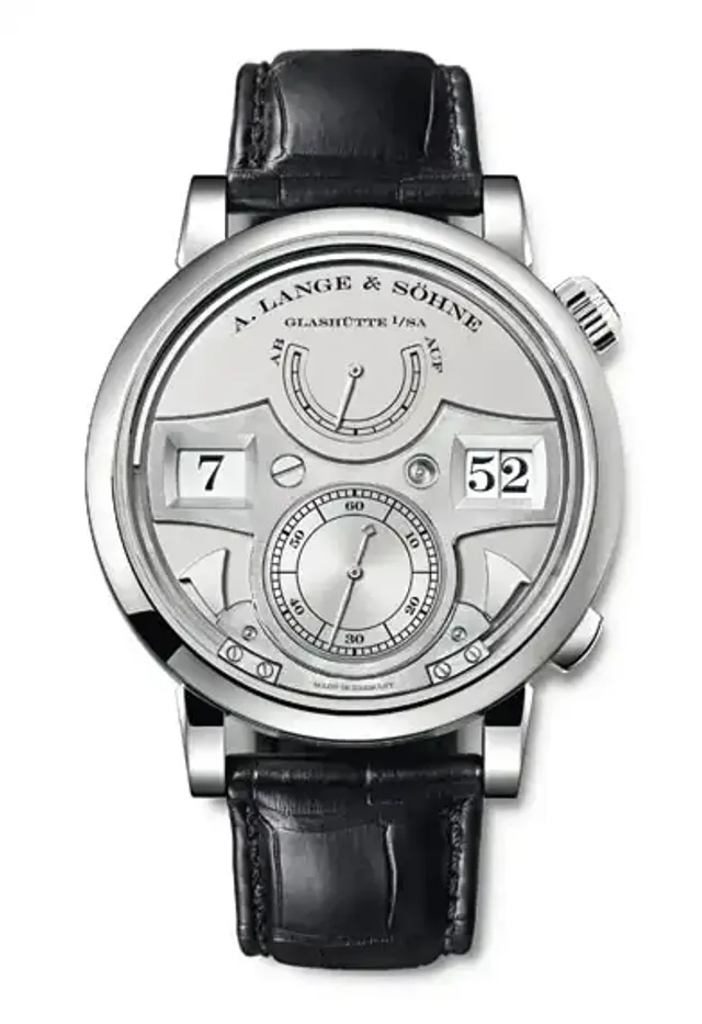 Lange Zeitwerk Striking Time in Platin (145.025 €)