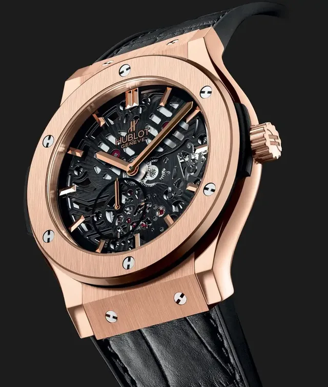 Die Classic Fusion Extra-Thin Skeleton von Hublot