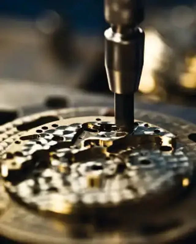 Perlage eines Rohwerks