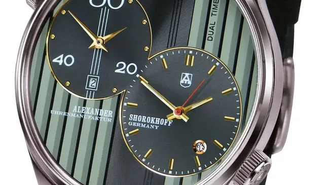 Jubiläumsuhr von Alexander Shorokhoff: das Modell Stripes