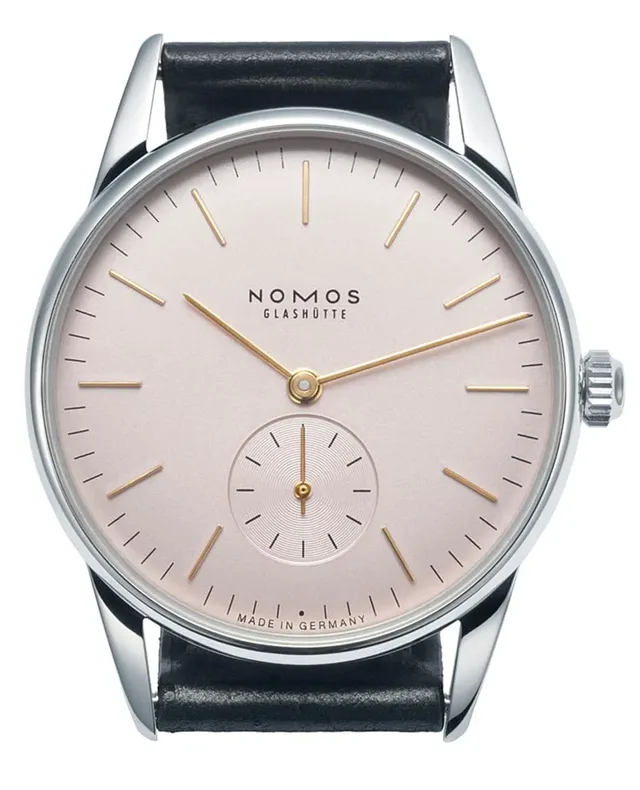 Nomos Glashütte rosé (1.480 Euro)