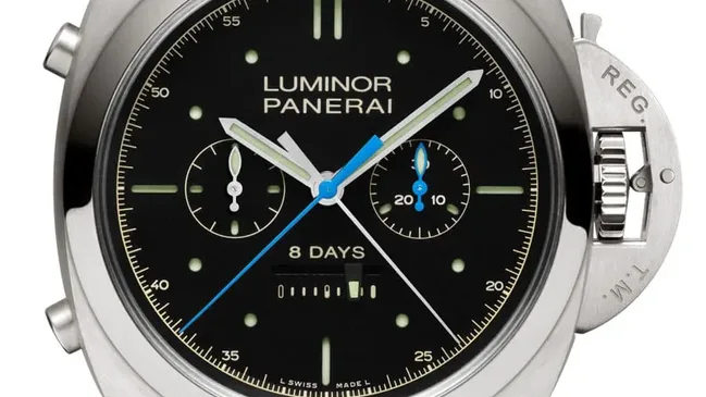 Limitierter Stopper: die Panerai Luminor 1950 Rattrapante 8 Days Titanio