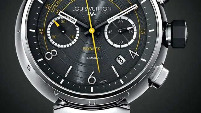 Sportlich mit gelben Akzenten: der Louis Vuitton Flyback Tambour Automatic Chronograph