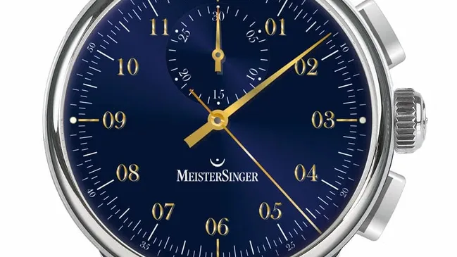 Attraktiv: der Chronograph Singular von Meistersinger