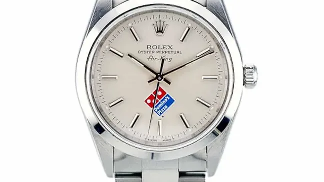 Air-King Modell von Rolex mit speziellem Logo-Aufdruck von Domino's Pizza