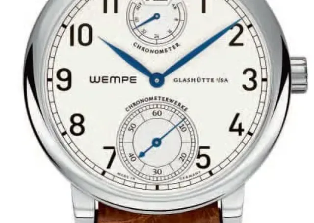 Die WG08 von Wempe in Edelstahl mit arabischen Ziffern