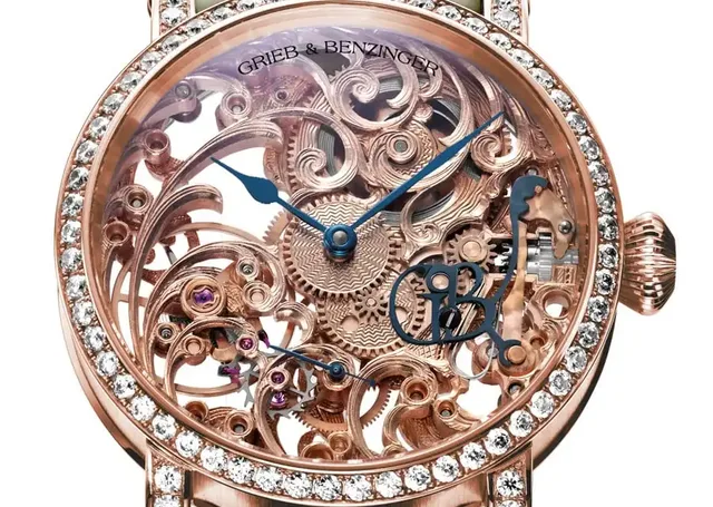 Skelettuhr Pearl Blossom von Grieb & Benzinger