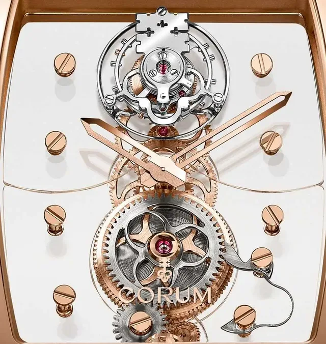 Corum Golden Bridge Tourbillon Panoramique Zifferblatt