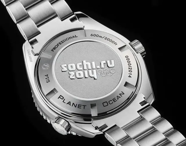 Omega Seamaster Planet Ocean Sochi 2014 back