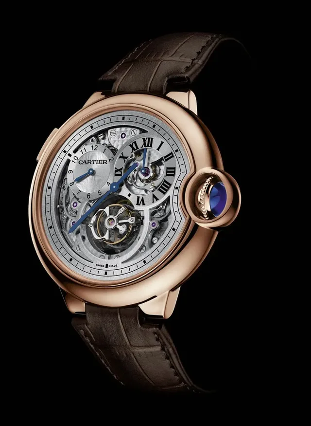 Ballon Bleu de Cartier Tourbillon Zweite Zeitzone Rotgold