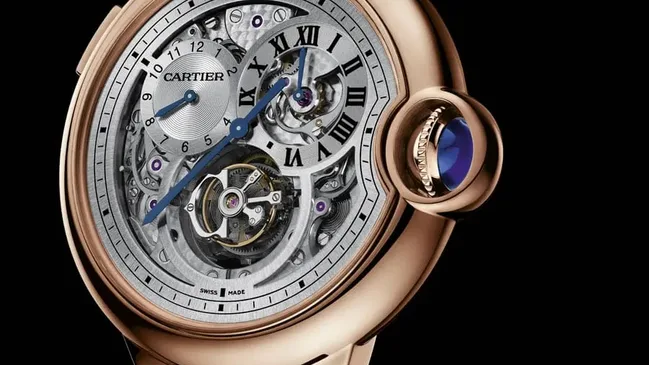 Ballon Bleu de Cartier Tourbillon Zweite Zeitzone Rotgold