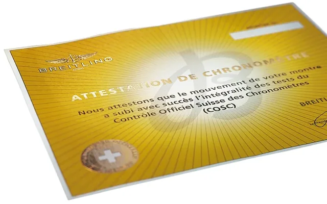 Chronometerzertifikat