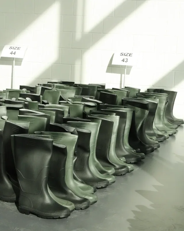 Gummistiefel bei der ETA