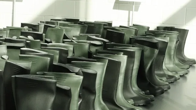 Gummistiefel bei der ETA