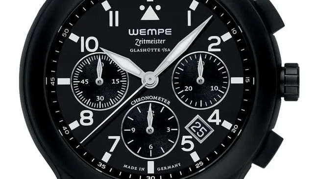 Wempe Zeitmeister Fliegeruhr Keramik Chronograph