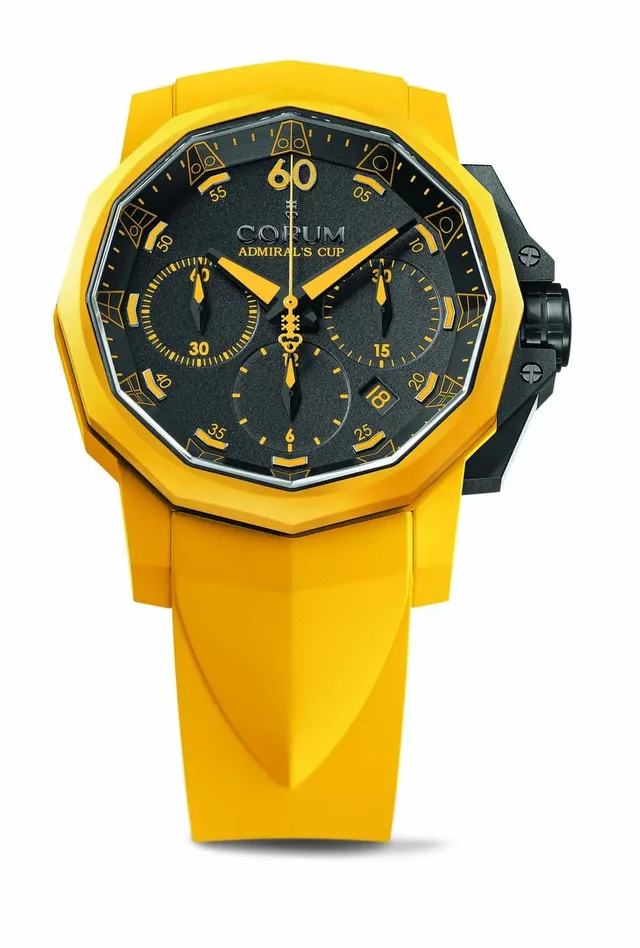 Admiral's Cup Challenger 44 Chrono Rubber in gelb