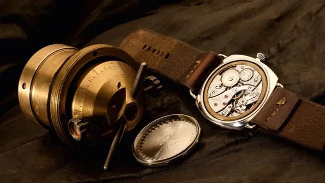 Blick ins Innere der Panerai Referenz 3646 / Typ C, Foto: Jörg Wischmann