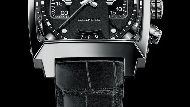 TAG Heuer: Monaco Twenty Four Calibre 36 Chronograph Black Dial