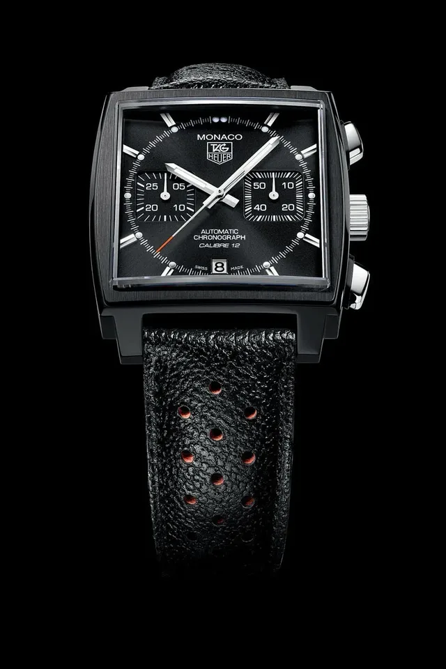 TAG Heuer: Calibre 12 Chronograph Automobile Club de Monaco Black Edition