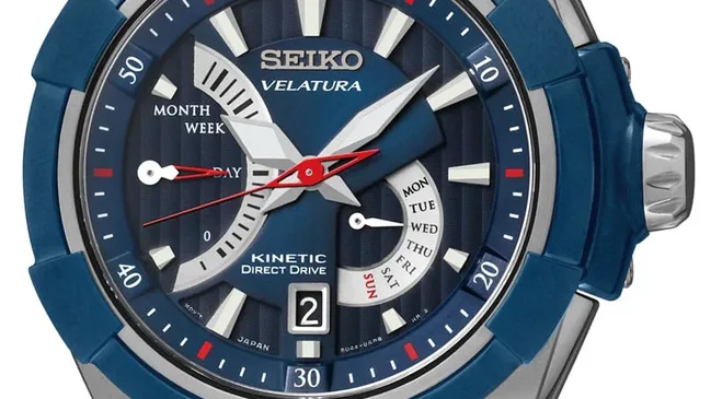 Seiko: Velatura Kinetic Direct Drive Blau