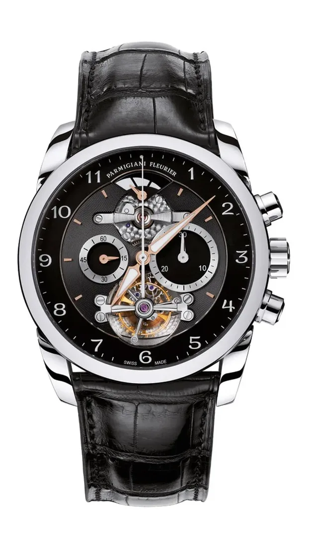 Parmigiani: Tondagraph mit schwarzem Zifferblatt
