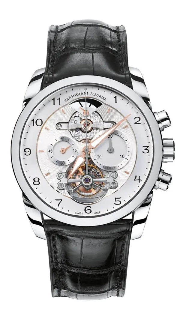 Parmigiani: Tondagraph mit weißem Zifferblatt