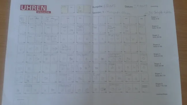 Der Heftplan für Heft 6