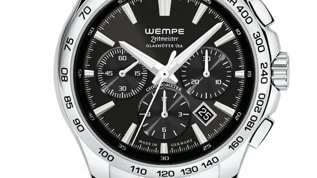 Wempe Zeitmeister: Sport Chronograph mit schwarzem Zifferblatt