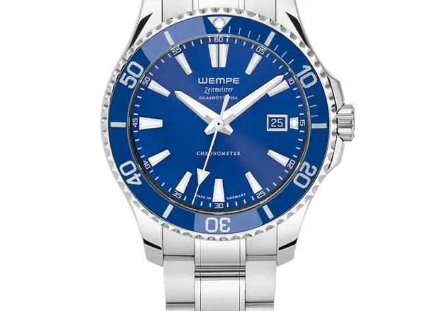 Wempe Zeitmeister: blaue Variante der Sport Taucher Automatik
