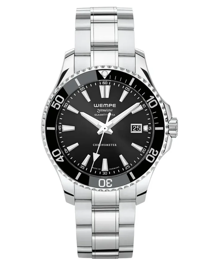 Wempe Zeitmeister: schwarze Variante der Sport Taucher Automatik