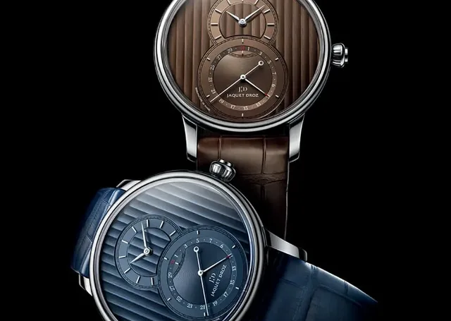 Für eine bessere Ablesbarkeit ist die Spitze des Datumszeigers rot eingefärbt.