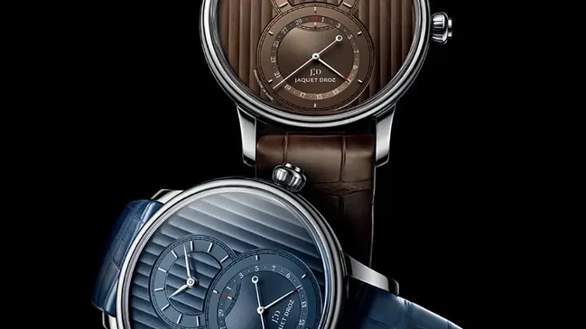 Für eine bessere Ablesbarkeit ist die Spitze des Datumszeigers rot eingefärbt.