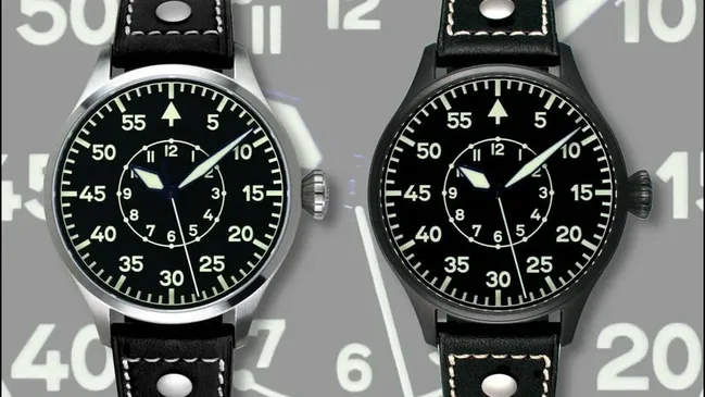Archimede: Archimede: Pilot 42B in Titan oder Edelstahl