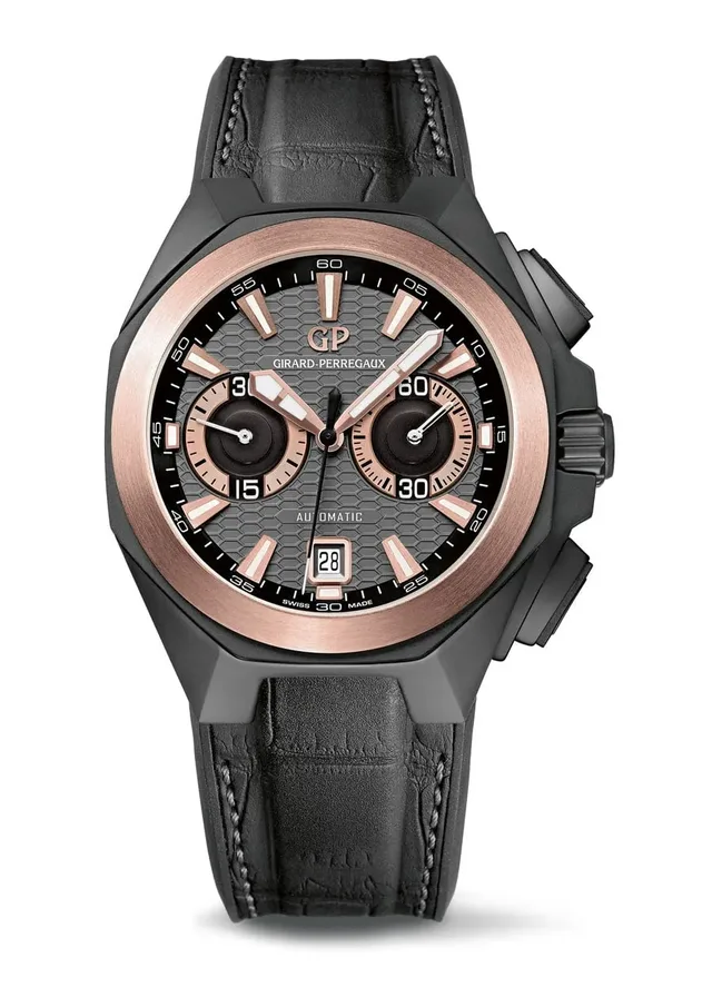 Girard-Perregaux: Chrono Hawk Hollywoodland mit grauem Zifferblatt