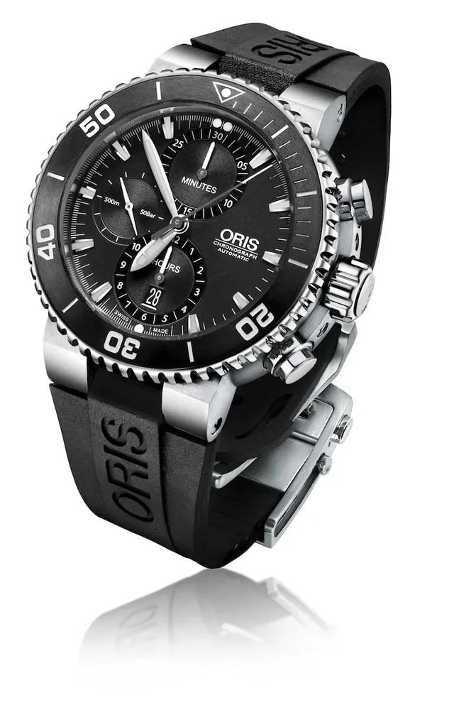 Oris stellt unter anderem einen neuen Aquis Chronograph vor.