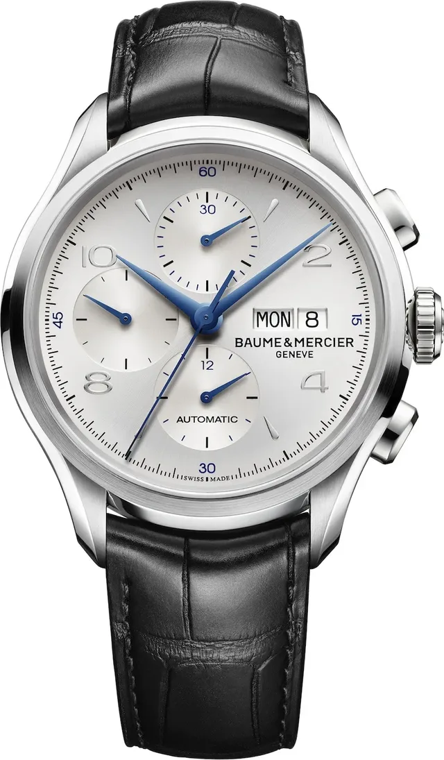 Baume & Mercier: Clifton 10123 mit blauen Zeigern