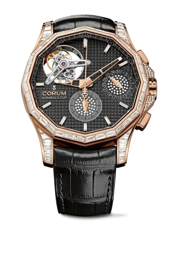 Corum: Admiral's Cup Seafender 47 Tourbillon Chronograph, ein Edelsteinmodell