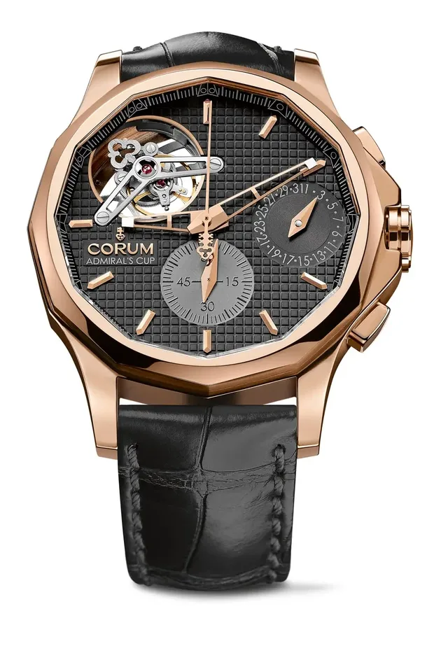 Corum: Admiral's Cup Seafender 47 Tourbillon Chronograph, Rotgoldgehäuse