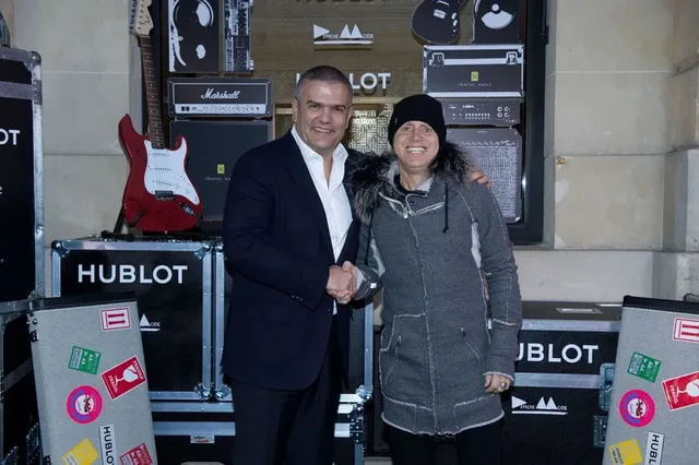 Ricardo Guadalupe (CEO Hublot), Martin Gore (Depeche Mode)