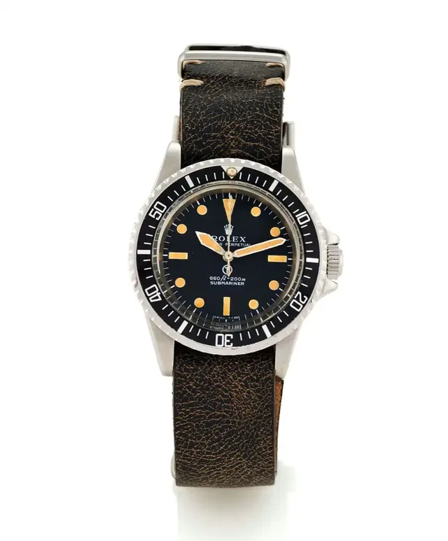 Militäruhren sammeln:: Rolex Submariner Referenz 5513 (Foto: Antiquorum)