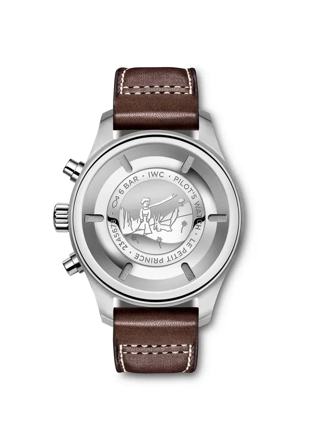 Den Gehäuseboden der Fliegeruhr "Le Petit Prince" ziert eine Gravur.