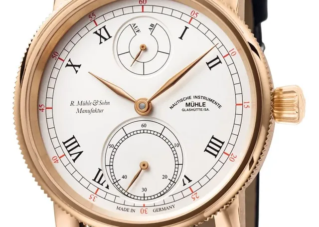 Mühle-Glashütte: Robert Mühle Auf/Ab Gold 